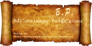 Büchelmayer Pelágiusz névjegykártya
